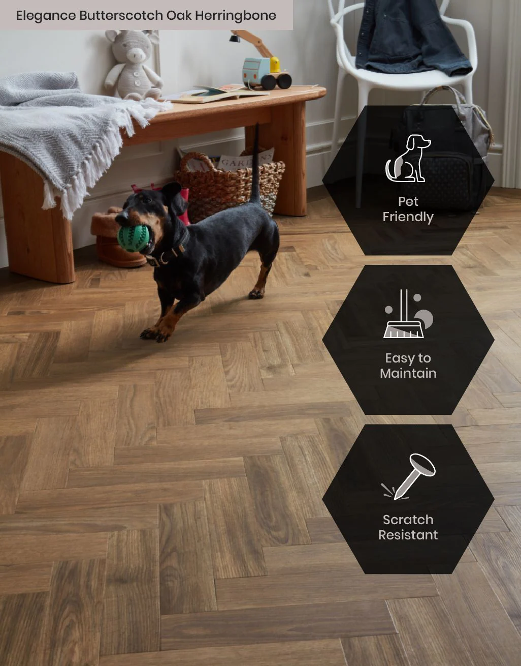 Asenso Artisan Herringbone - Light Vanilla Oak - Image 4