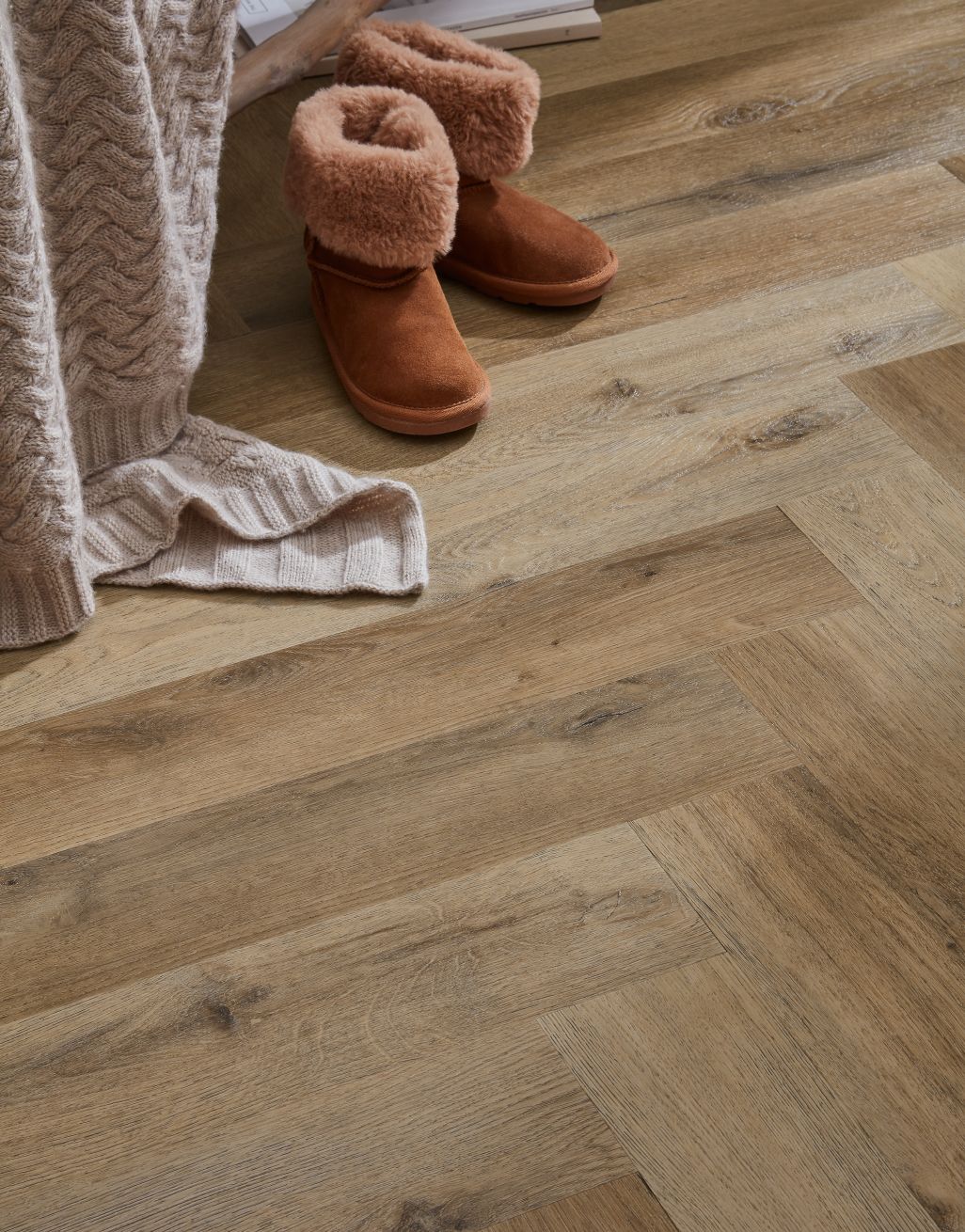 Asenso Artisan Herringbone - Natural English Oak - Image 2