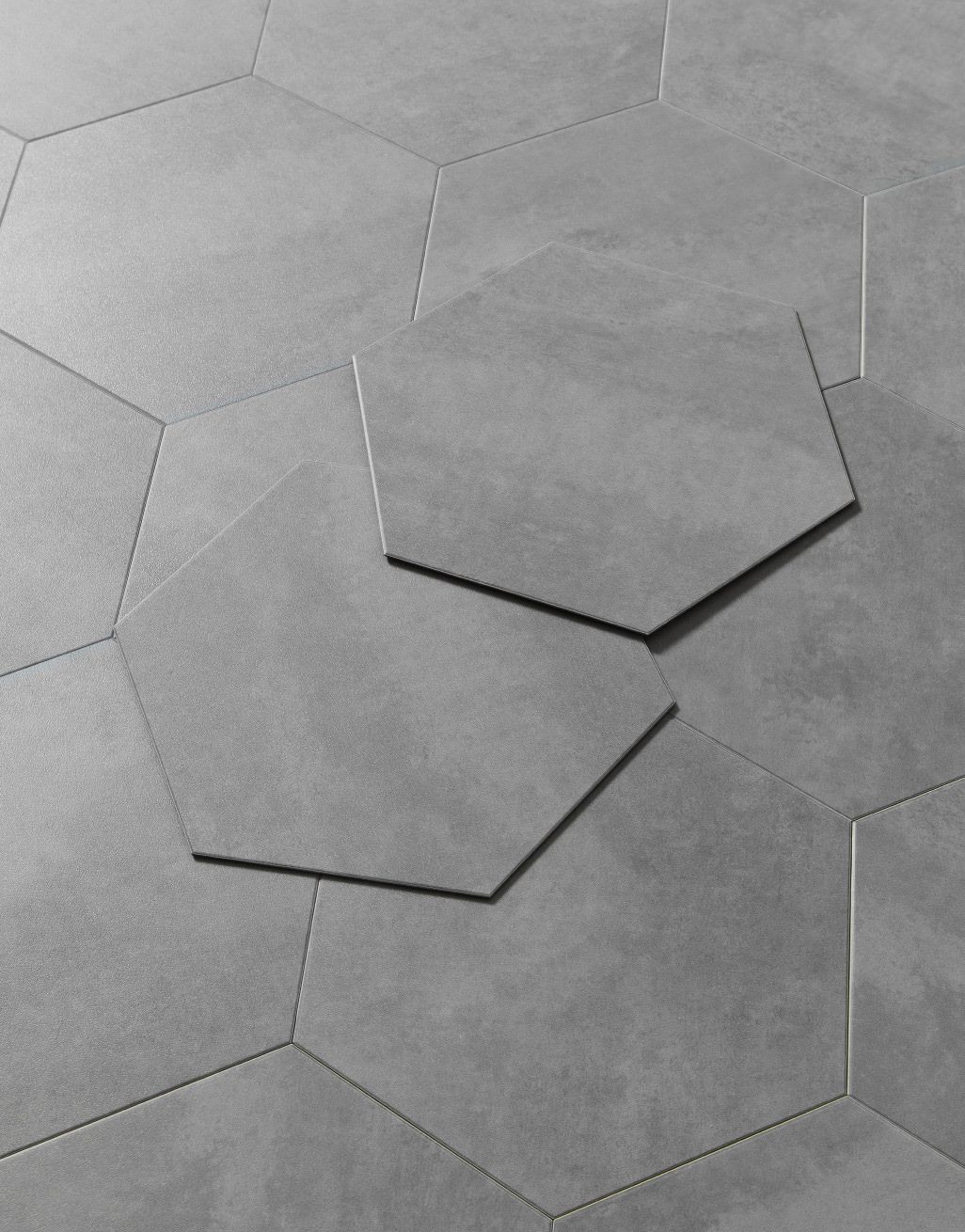 Asenso Aurora Rectangle Hex Tile - Dove Grey - Image 3