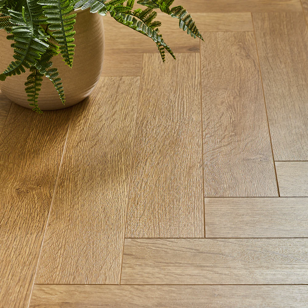 Berry Alloc Thirlmere Herringbone 8mm Laminate Flooring - Gastro Oak - Image 3