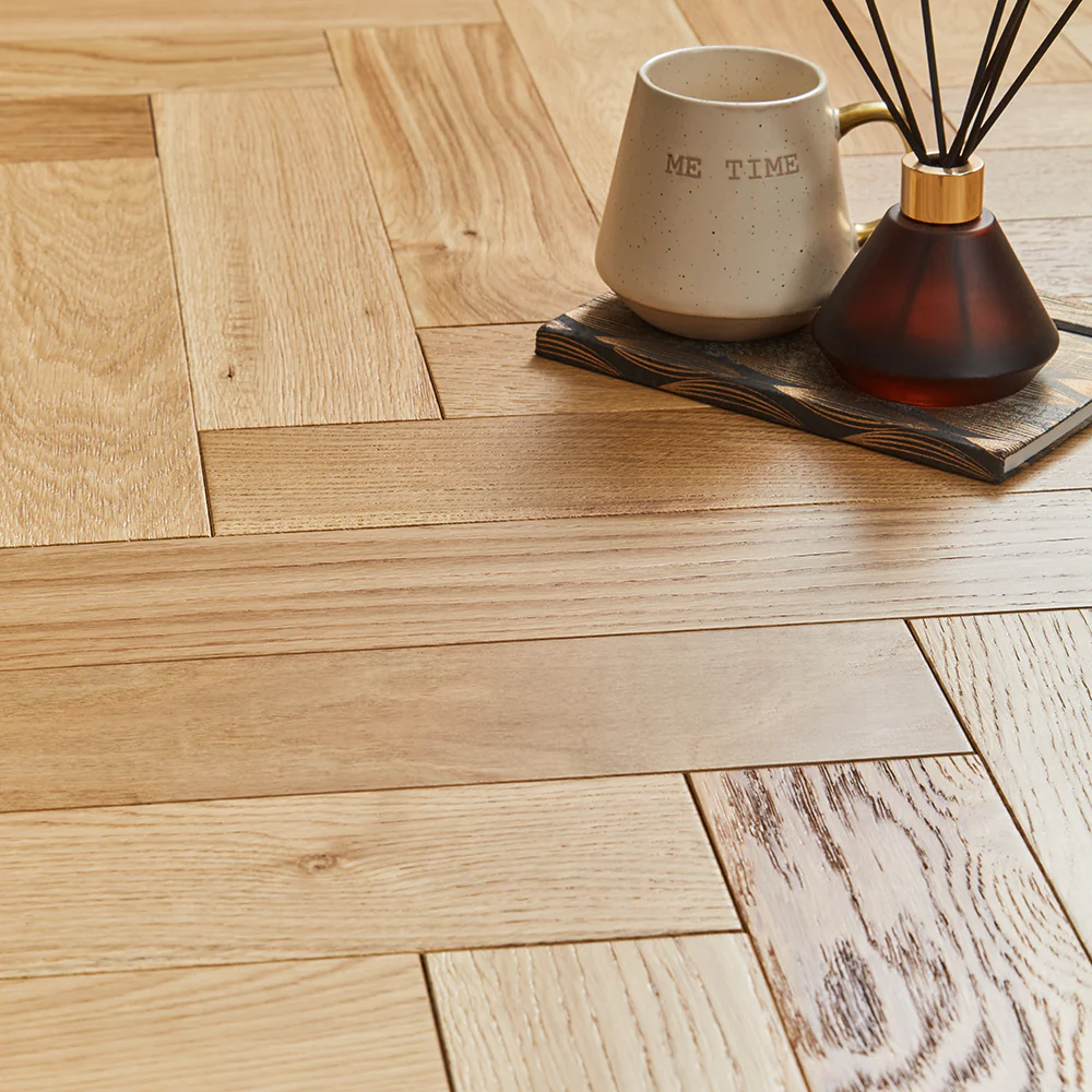 Lucerne 10mm Herringbone Engineered Wood Flooring - County Oak - Image 3