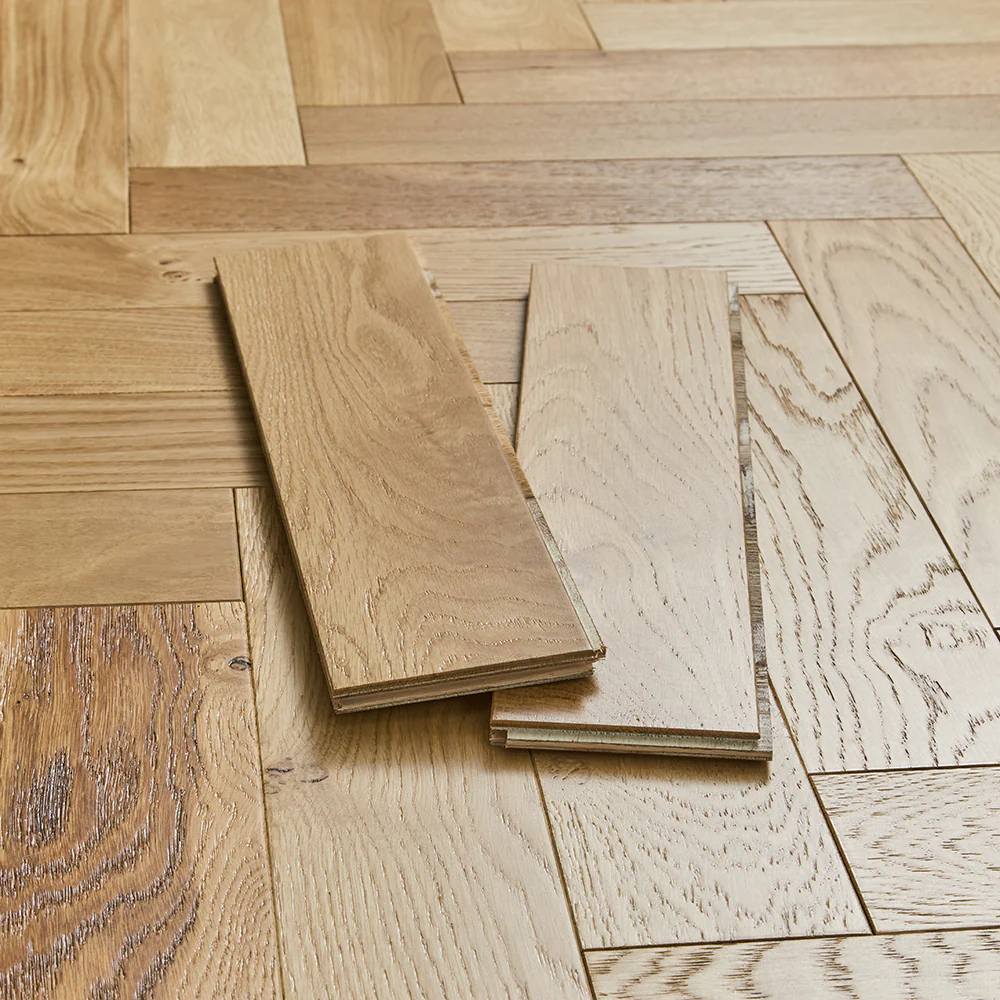 Lucerne 10mm Herringbone Engineered Wood Flooring - County Oak - Image 4