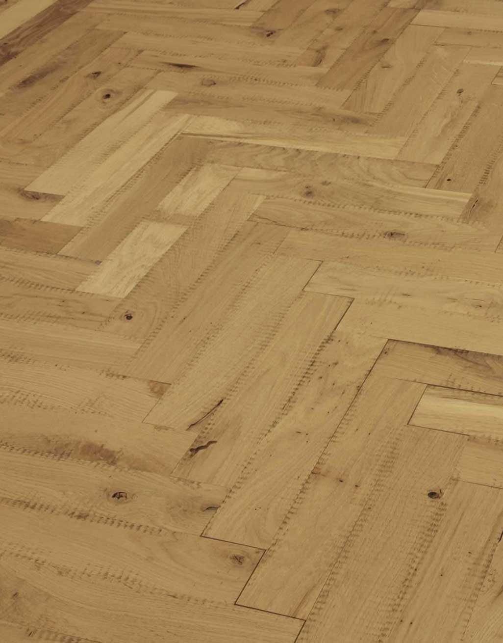 Maggiore 21mm Solid Wood Parquet Flooring - Unfinished Rustic Oak - Image 5