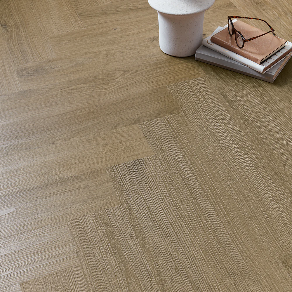 Scafell 5.2mm SPC Herringbone Flooring - Harvest Oak - Image 3